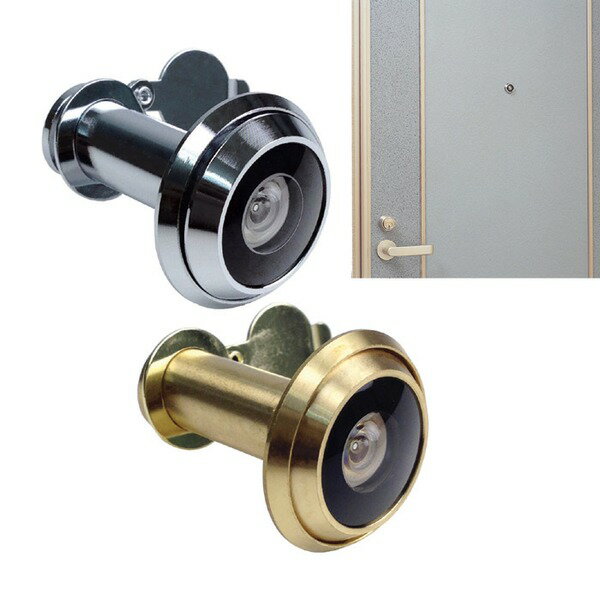 ドアスコープ180 / 防犯グッズ 【ゴールド】 超広角 空転式 のぞき防止カバー付き 日本製 （ 掃除用品 文房具・事務用品 生活雑貨 オフィス用品 日用品雑貨 日用消耗品 文房具 お掃除 ）(3)