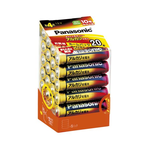 Panasonic 電池 充電池 バッテリー パナソニック アルカリ乾電池 パナソニックアルカリ （金） LR03XJ / 20SH （20本入） 【×3セット】 【お徳用 まとめ買い お買い得 業務用 割引 セット販売】 家電 電池・充電池