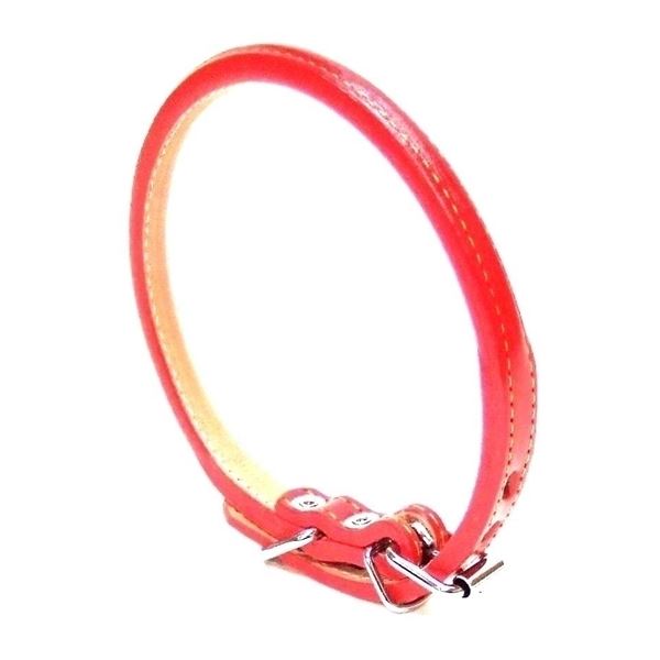 ■サイズ・色違い・関連商品関連商品の検索結果一覧はこちら■商品内容本革を二枚縫い合わせた丸型の毛切れが少ない首輪。天然牛皮製なので静電気が起こりにくい!■商品スペック【分類】ベーシック首輪【商品サイズ】160×120×30(mm)【完成サイズ】110×110×10(mm)【適応体重】-10(kg)【材質】牛皮革【適応サイズ（首囲）】30-36(cm)【原産国または製造地】日本【諸注意】(使用方法)ご使用期間は使用頻度によって異なりますが、6ヶ月位が目安です。また適用体重内であっても引っ張る力の強いペットに使用すると使用期間が短くなる場合が有りますのでご注意ください。【キャンセル・返品について】・商品注文後のキャンセル、返品はお断りさせて頂いております。予めご了承下さい。【特記事項】・商品パッケージは予告なく変更される場合があり、登録画像と異なることがございます。・賞味期限がある商品については、6ヶ月以上の商品をお届けします。詳細はパッケージ記載の賞味期限をご確認ください。 【お支払い方法について】本商品は、代引きでのお支払い不可となります。予めご了承くださいますようお願いします。【賞味期限についてのご注意事項】賞味期限はメーカー製造時の記載です。フードロス・環境配慮の観点から、記載の表示に関わらず、残存賞味期限4ヶ月以上のものを出荷しております。あらかじめご了承ください。■送料・配送についての注意事項●本商品の出荷目安は【1 - 5営業日　※土日・祝除く】となります。●お取り寄せ商品のため、稀にご注文入れ違い等により欠品・遅延となる場合がございます。●本商品は仕入元より配送となるため、沖縄・離島への配送はできません。