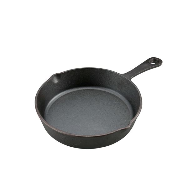 【キャプテンスタッグ】 スキレット/フライパン 【20cm】 鉄製 〔アウトドア キャンプ キッチン 台所 ..