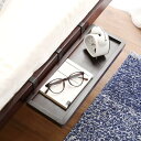 〔ベッド別売〕 簡易宮 単品 すのこベッド専用 掛けタイプ ブラウン 木製 パイン材 スマホ置き 組立品