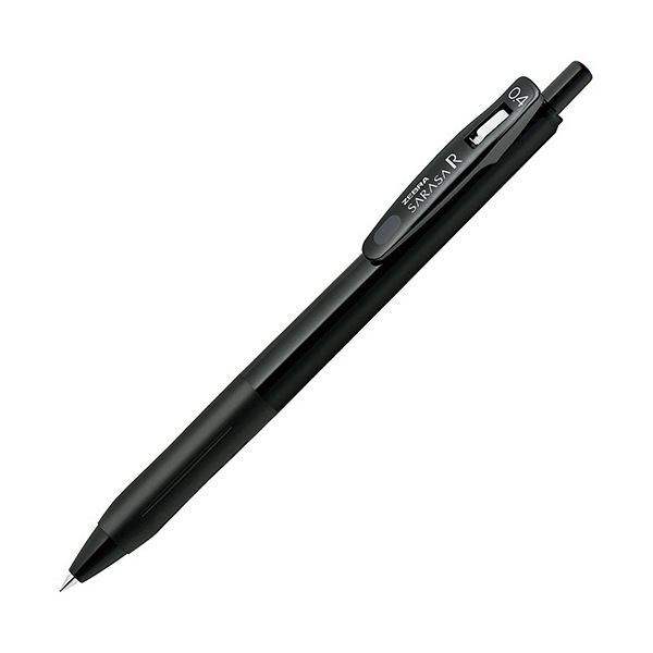 【セット販売】 ゼブラ ゲルインクボールペン サラサR 0.4mm 黒 (軸色：黒) JJS29-R1-BK1 1セット(10本) 【×5セット】