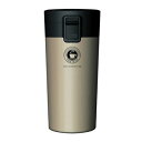 【30個セット まとめ買い】 タンブラー / 水筒 【シャンパンゴールド】 370ml ステンレス ワンプッシュオープン スリム仕様 『アスベル』 【お徳用 ま...