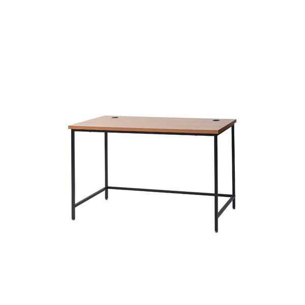 パソコンデスク ワークデスク 約幅120cm ナチュラル スチール 組立品 リビング 子供部屋 勉強部屋 在宅..