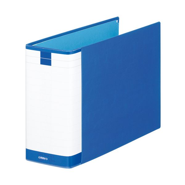 【ライオン事務器 lion 事務 事務用文具】 パイプ式ファイル （環境）両開き A4ヨコ 800枚収容 80mmとじ 背幅101mm ブルー No.782RK 1冊 【×5セット】 【 まとめ買い お買い得 業務用 割引 オフィス用品 文房具 事務用品】 ファイル・バインダー ファイル