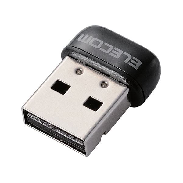 ELECOM エレコム 433MbpsUSB無線超小型LANアダプター ブラック WDC-433SU2M2BK 1個 【×5セット】 【お徳用 まとめ買い お買い得 業務用 割引 セット販売】