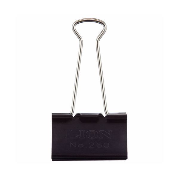 【ライオン事務器 lion 事務 事務用文具】 バインダークリップ 超特大 口幅51mm No.260 1箱 （10個） 【×3セット】 【お徳用 まとめ買い お買い得 業務用 割引 セット販売】 日用品雑貨・文房具・手芸 文房具・事務用品 文具 オフィス用品 文房具 事務用品 クリップ