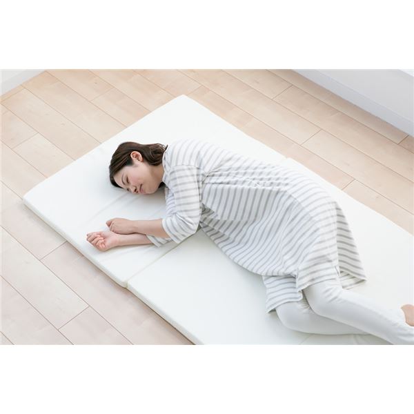 マットレス 寝具 シングル 約91×192×4cm アイボリー 日本製 お試し4cmマットレス ベッドルーム 寝室 インテリア家具