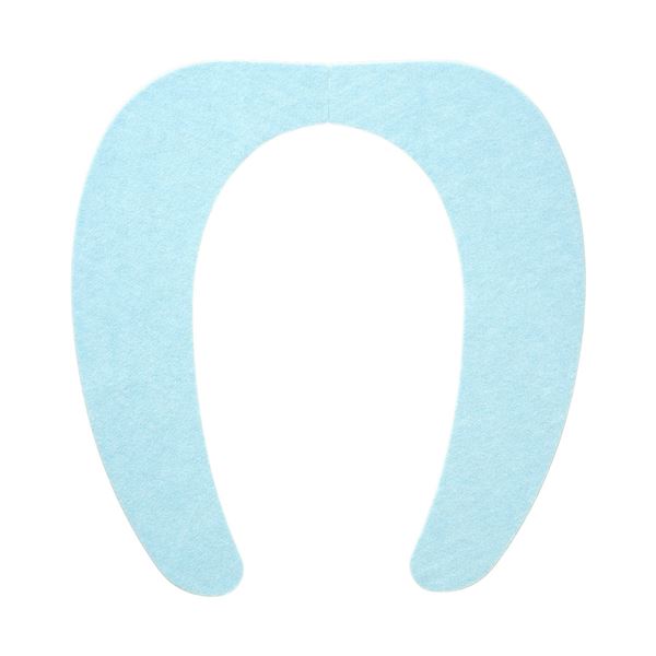 【お買い得 まとめ買い 】 便座シート/吸着べんざシート 【ブルー】 洗える トイレ用品 『レック ぴたQ』 【72個セット】