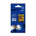 BROTHER ブラザー ピータッチ TZeテープ おしゃれテープ プレミアムタイプ 24mm プレミアムゴールド / 黒文字 TZE-PR851 1個 【×3...