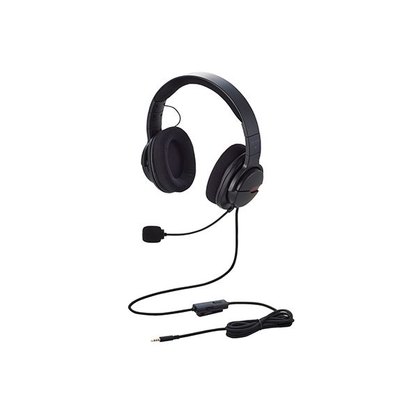 ELECOM エレコム PC機器 ゲーミングヘッドセット ARMA オーバーヘッド ブラック HS-ARMA100BK