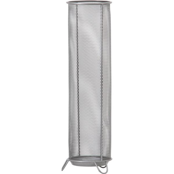 モダン アンブレラスタンド 【シルバー】 約幅13.7cm スチール メッシュ傘立て II 〔玄関 入口 エントランス〕 傘たて