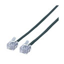 ELECOM エレコム スリムモジュラケーブル6極4芯 ブラック 1m MJ-1BK 1本 【×10セット】 【お徳用 まとめ買い お買い得 業務用 割引 セット販売】(2)