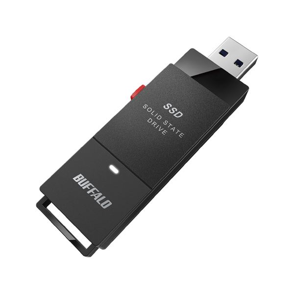 バッファロー USB3.2 (Gen1) ポータブルSSD 250GB スティック型 SSD-PUT250U3-BKC