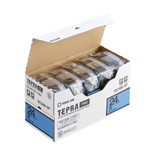 【キングジム 事務用品 KING JIM 文具 オフィス用品 文具】 (KING JIM) テプラPROテープエコノパック 5個入 24mm 青 SC24B-5P 日用品雑貨・文房具・手芸 文房具・事務用品 文具 オフィス用品 文房具 事務用品 ラベルシール・プリンタ 【キングジム 事務用品 KING JIM 文具 オフィス用品 文具】 (KING JIM) テプラPROテープエコノパック 5個入 24mm 青 SC24B-5P 日用品雑貨・文房具・手芸 文房具・事務用品 文具 オフィス用品 文房具 事務用品 ラベルシール・プリンタ