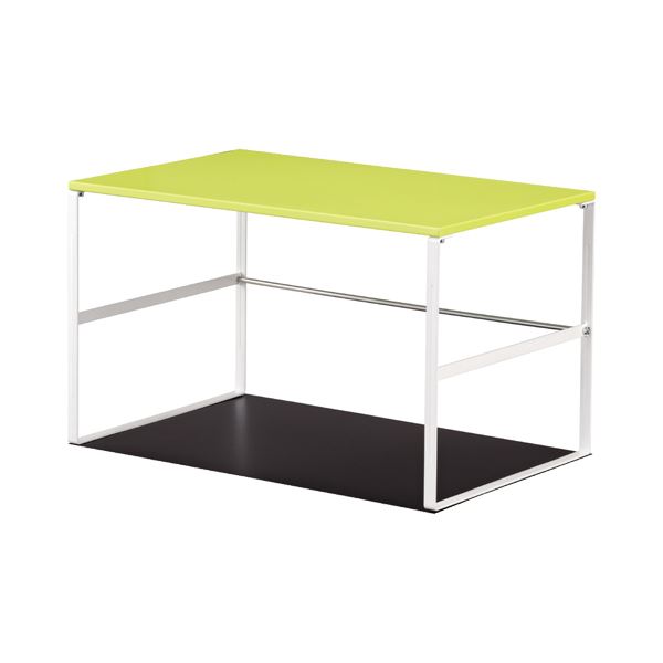 リヒトラブ 机下台 W520×D350×H317mm 黄緑 A-7360-6 1台 【×5セット】 【お徳用 まとめ買い お買い得 業務用 割引 セット販売】 日用品雑貨・文房具・手芸 文房具・事務用品 文具 オフィス用品 文房具 事務用品