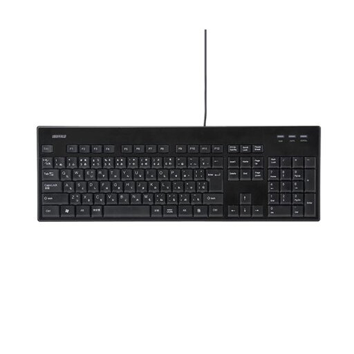 バッファロー USB接続有線スタンダードキーボード 丸洗い対応モデル ブラック BSKBU12BK 1台 【×5セット】 【お徳用 まとめ買い お買い得 業務用 割引 セット販売】 バッファロー USB接続有線スタンダードキーボード 丸洗い対応モデル ブラック BSKBU12BK 1台 【×5セット】 【お徳用 まとめ買い お買い得 業務用 割引 セット販売】