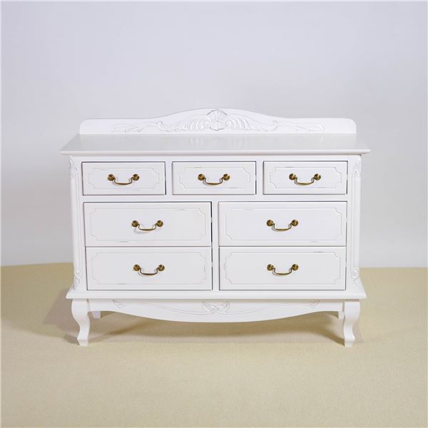 チェスト 収納棚 約幅110×奥行40×高さ85.5cm ホワイト 木製 引き出し 脚付き 完成品 リビング ダイニング ベッドルーム インテリア 家具 収納家具 チェスト 収納タンス