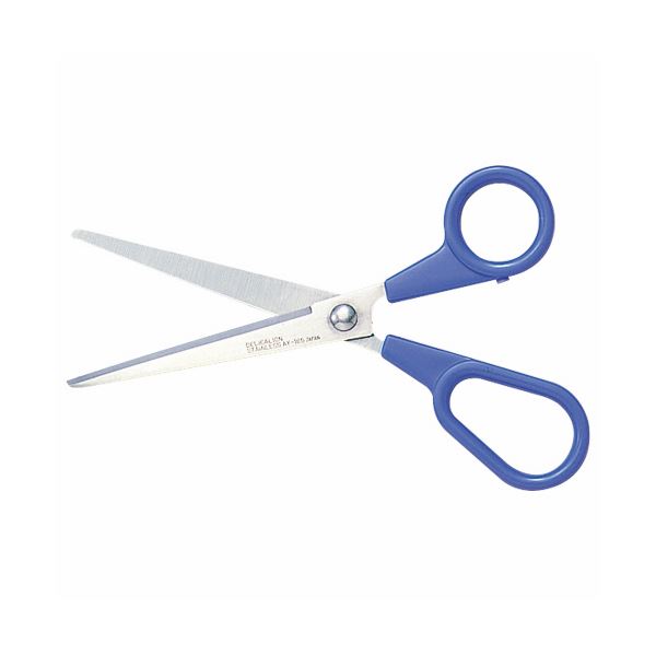 【ライオン事務器 事務用品 lion 文具 事務 業務用 事務用文具】 ステンレスはさみ刃渡り78mm 青 AY-165 1本 【×10セット】 【お徳用 まとめ買い お買い得 業務用 割引 セット販売】 文房具・事務用品 文具 オフィス用品 文房具 事務用品 はさみ