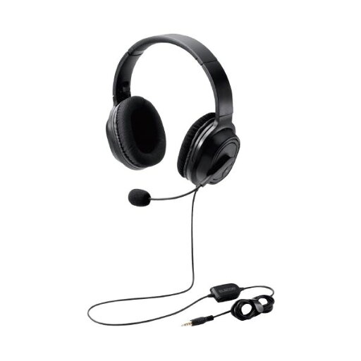 ELECOM エレコム PC機器 オーバーヘッド ヘッドセット 両耳 ブラック HS-HP30TBK ELECOM エレコム PC機器 オーバーヘッド ヘッドセット 両耳 ブラック HS-HP30TBK