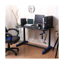 ゲーミングデスク ワークデスク 約幅120cm アルミ イージー01 ブルー GAMING DESK XeNO ゼノ リビング 在宅ワーク