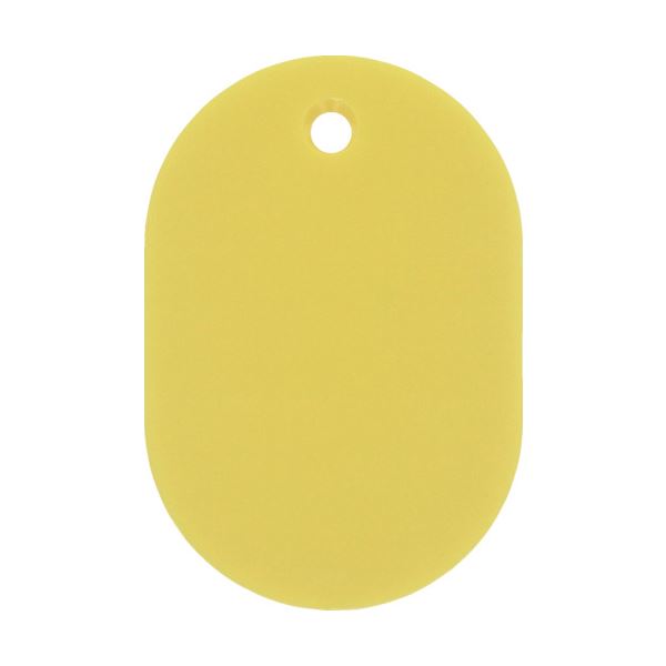 日本緑十字社 小判札 （無地札） 黄60×40mm スチロール樹脂 200023 1枚 【×100セット】 【お徳用 まとめ買い お買い得 業務用 割引 セット販売】 日用品雑貨・文房具・手芸 文房具・事務用品 文具 オフィス用品 文房具 事務用品 名札・カードケース