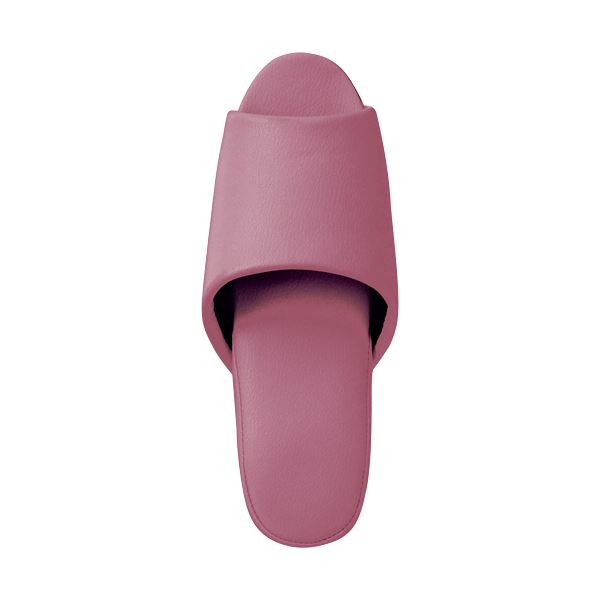 オーミケンシ 抗菌ビニールレザー調スリッパ （前開き） ライラック 1足 【×10セット】 【お徳用 まと..