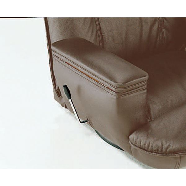 SPR-本革収納付 座椅子 フロアチェア グリーン 【完成品】 [2]