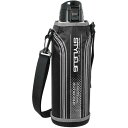 【お徳用セット 12個セット 】 スポーツマグボトル / 水筒 【1.5L ブラック】 温・冷両用 魔法瓶仕様 ワンタッチ中栓 『スタイラス ネオ』 【お徳用 ...