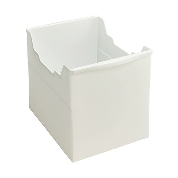 【ライオン事務器 lion 事務 事務用文具】 フリーボックス PP製A4ヨコ 背幅265mm ホワイト FB-235P 1個 【×5セット】 【お徳用 まとめ買い お買い得 業務用 割引 セット販売】 文房具・事務用品 文具 オフィス用品 文房具 事務用品 ファイルボックス