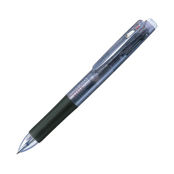 ゼブラ 3色ゲルインクボールペンサラサ3 0.5mm （軸色 黒） J3J2-BK 1本 【×50セット】 【 セット販売 ..