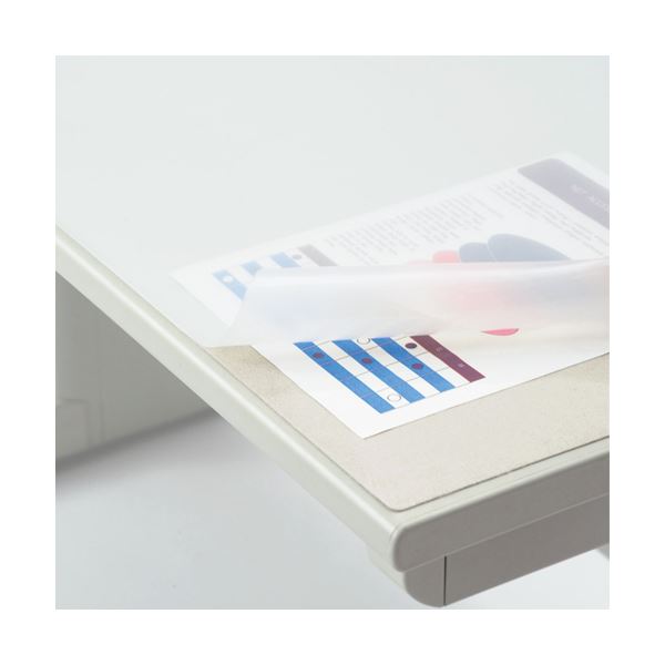 【ライオン事務器 事務用品 lion 文具 事務 業務用 事務用文具】 デスクマット再生オレフィン製 ノングレア仕上 ダブル （グレーフェルト付） 1190×690×1.5mm No.127-FR1枚 文房具・事務用品 文具 オフィス用品 文房具 事務用品 デスクマット