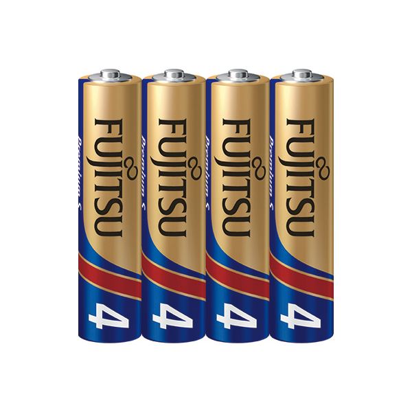 富士通 アルカリ乾電池PremiumS 単4形 4本 【×15セット】 【お徳用 まとめ買い お買い得 業務用 割引 セット販売】 家電 電池・充電池