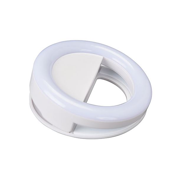 エツミ VLOG クリップリングライトRGB ホワイト VE-2309 7色×30以上の発光パターンで、ビビッドな世界を演出!デジタル家電 家電 パソコン・周辺機器 パソコン・周辺機器