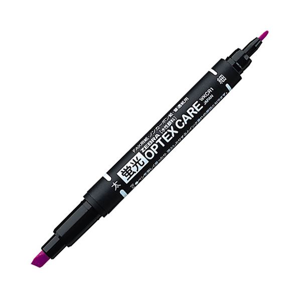 ゼブラ 蛍光オプテックスケア 紫WKCR1-PU 1セット（10本） 【×10セット】 【 セット販売 まとめ買い 割..