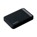エレコムセキュリティ対策用ポータブルハードディスク 1TB ELP-EEN010UBK 1台(2)
