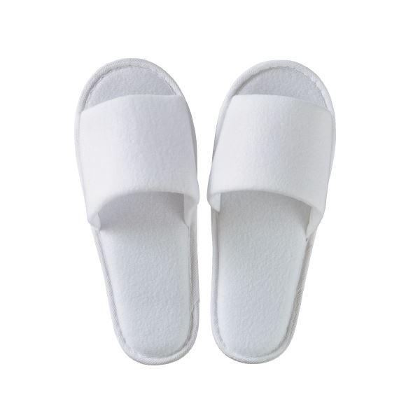 スマイル 使いきり起毛スリッパ ニット地 5足入 【×10セット】 【お徳用 まとめ買い お買い得 業務用 割引 セット販売】 （ 掃除用品 文房具・事務用品 生活雑貨 オフィス用品 日用品雑貨 日用消耗品 文房具 お掃除 ）