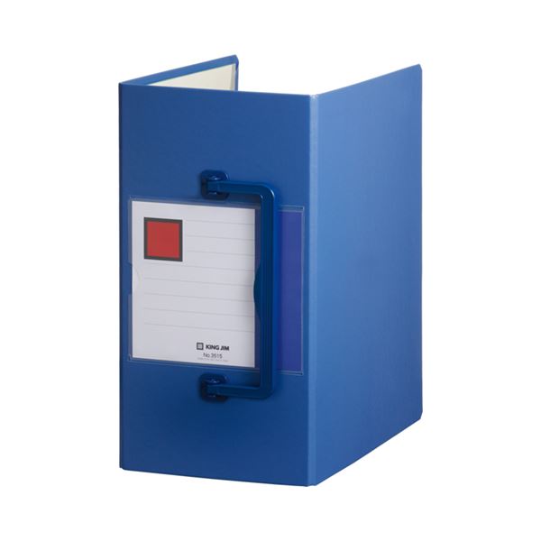 キングファイル スーパードッチ （特厚） A4タテ 1500枚収容 背幅166mm 青 3515 1冊 【×10セット】 【..