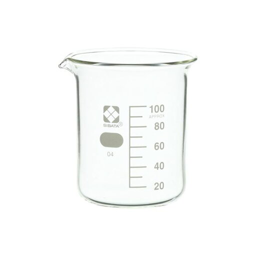 ビーカー 目安目盛付 100mL 10入 【010020-100A】 ビーカー 目安目盛付 100mL 10入 【010020-100A】