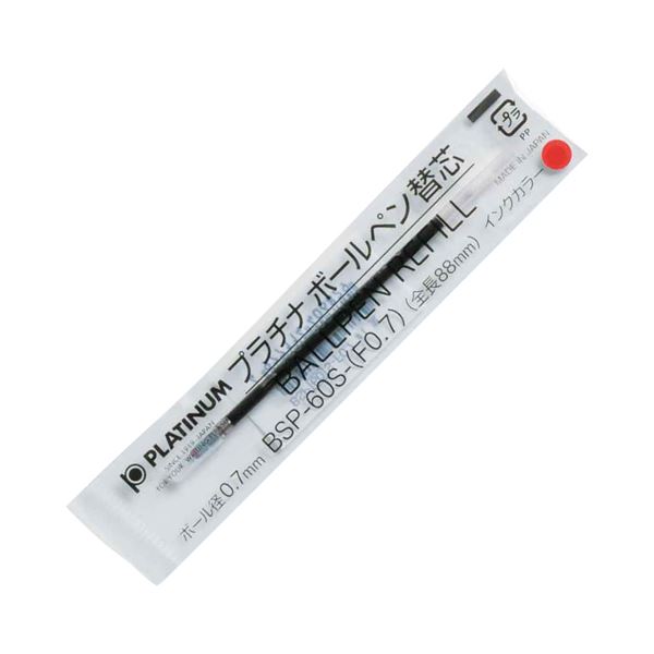 プラチナ 油性ボールペン替芯 0.7mm赤 ダブルアクション用 BSP-60S- （F0.7）#2 1セット （10本） 【×30セット】 【お徳用 まとめ買い お買い得 業務用 割引 セット販売】 文房具・事務用品 文具 オフィス用品 文房具 事務用品 ペン・万年筆