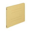TANOSEE 【お徳用セット】 TANOSEE フラットファイル (ノンステープルタイプ)A4ヨコ 150枚収容 背幅18mm 黄 1パック (10冊) 【×...