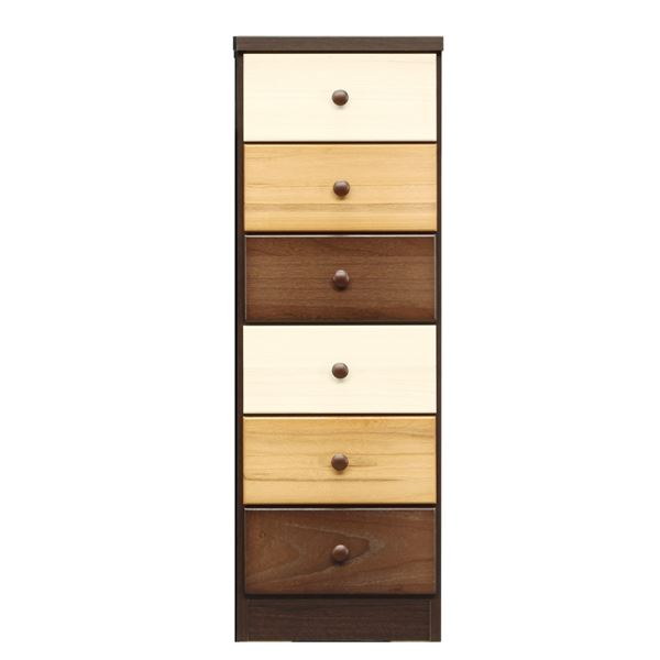 チェスト 収納 収納タンス タンス・チェスト 収納家具 タンス 6段 幅39cm ブラウン 本体 日本製 木製 桐製 引き出し収納 子供部屋 ベッドルーム 寝室 リビング 完成品