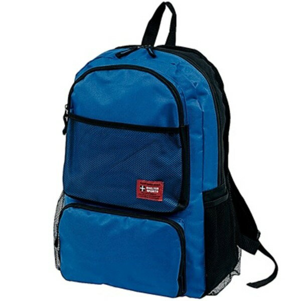 デイバック リュック 20L ブルー 衝撃緩和用ウレタン入 ポケット付 ショルダーベルト長さ調整可 デイパ..