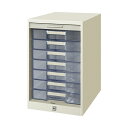 【 KOKUYO 事務用品 コクヨ 文具 事務 業務用 事務用文具】 シャッターケース透明プラスチック引き出しタイプ A4タテ 7段 ライトグレー SC-G7M 1台事務用品 デスク オフィス オフィス家具 レターケース キャビネット 収納 レター