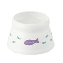 こぼれにくい 脚付キャットディッシュ S ホワイト 【×10セット】 【お徳用 まとめ買い 割引 セット販売】 【 ペット・ペットグッズ 猫用品 キャットウェア...