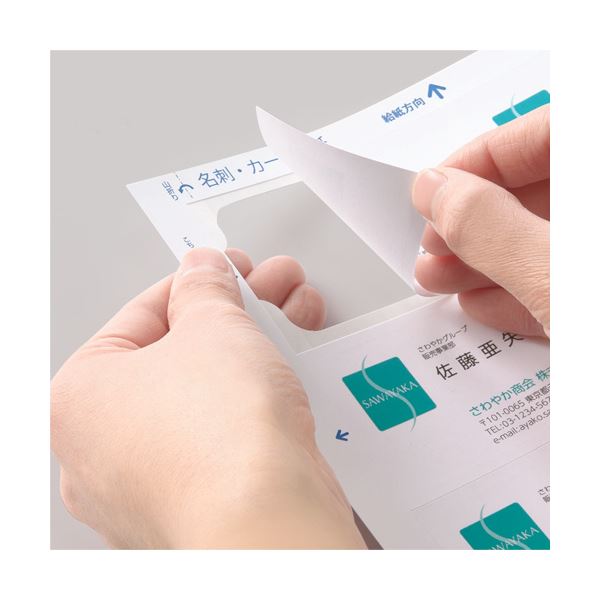 TANOSEE 【お徳用セット】 TANOSEE レーザー&インクジェットプリンタ対応 名刺カード用紙 標準 白 ミシン目が無いタイプ A4 10面 カードサイズ91×55mm1冊 （100シート） 【×5セット】 【お徳用 まとめ買い セット販売】 プリンタ コピー用紙 名刺用紙 紙