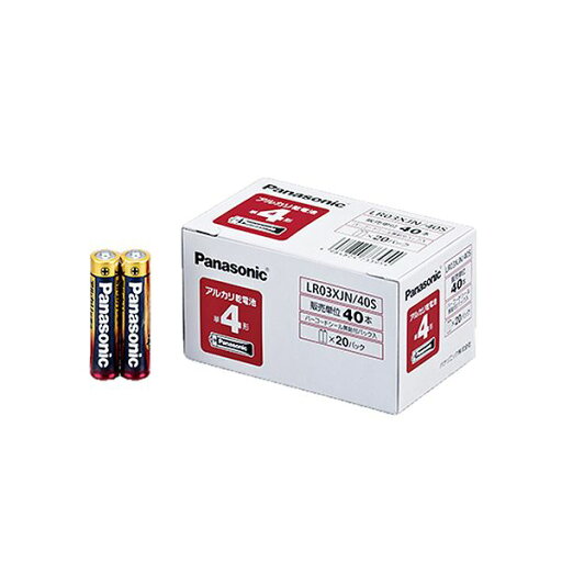 Panasonic 電池 充電池 バッテリー パナソニック アルカリ乾電池 単4形 LR03XJN / 40S 1箱 (40本) 家電 電池・充電池 Panasonic 電池 充電池 バッテリー パナソニック アルカリ乾電池 単4形 LR03XJN / 40S 1箱 (40本) 家電 電池・充電池