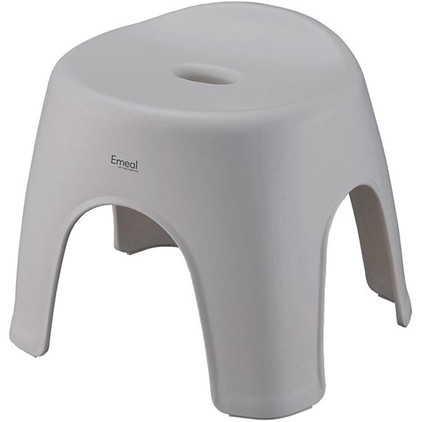 バスチェア 風呂椅子 座面高約28cm 約幅34.9cm グレー 通気性抜群 抗菌効果 Emeal エミール 浴室 風呂 バスルーム バス用品 入浴剤 風呂用品 お風呂