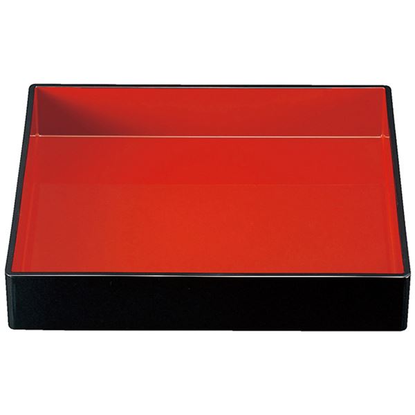 尺1長角番重 / 重箱 【黒内朱 A】 340mm×305mm×60mm 日本製 〔和食 レストラン 居酒屋 店舗 業務用 キッチン 厨房 お店〕 キッチン用品・食器・調理器具 日用雑貨・キッチン用品 配膳用品 お盆・トレー キッチン トレー お盆 業務用食器
