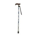 フジホーム ステッキ ベーシック折り畳みS 花柄青 WB3723 1本 【×2セット】 【お徳用 まとめ買い お買い得 業務用 割引 セット販売】 ( 掃除用品...